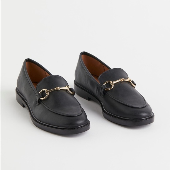 Black loafers